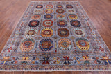 Turkmen Ersari Handmade Wool Rug - 8' 4" X 10' 4" - Golden Nile