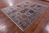 Turkmen Ersari Handmade Wool Rug - 8' 4" X 10' 4" - Golden Nile