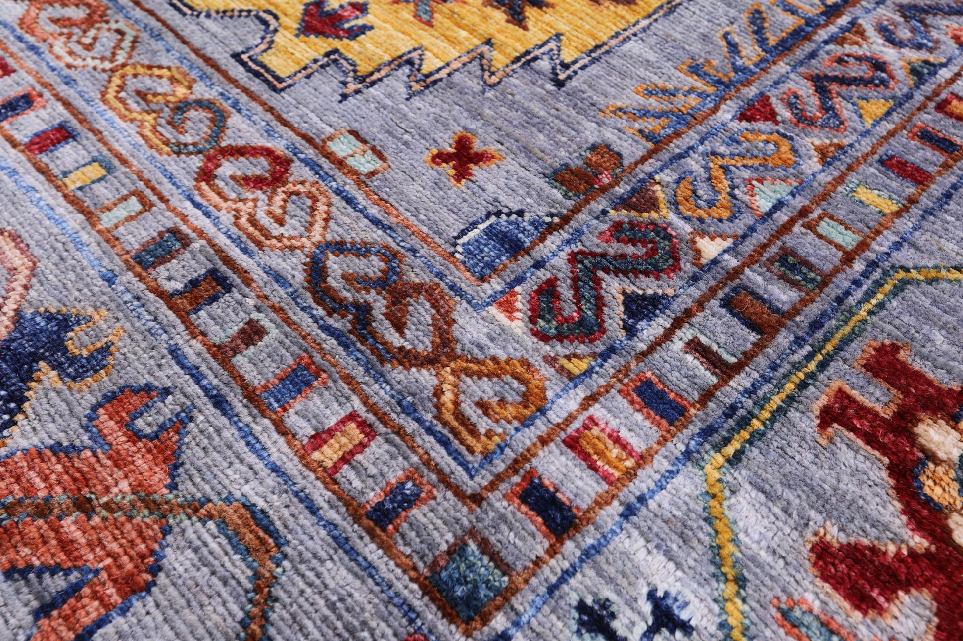 Turkmen Ersari Handmade Wool Rug - 8' 4" X 10' 4" - Golden Nile
