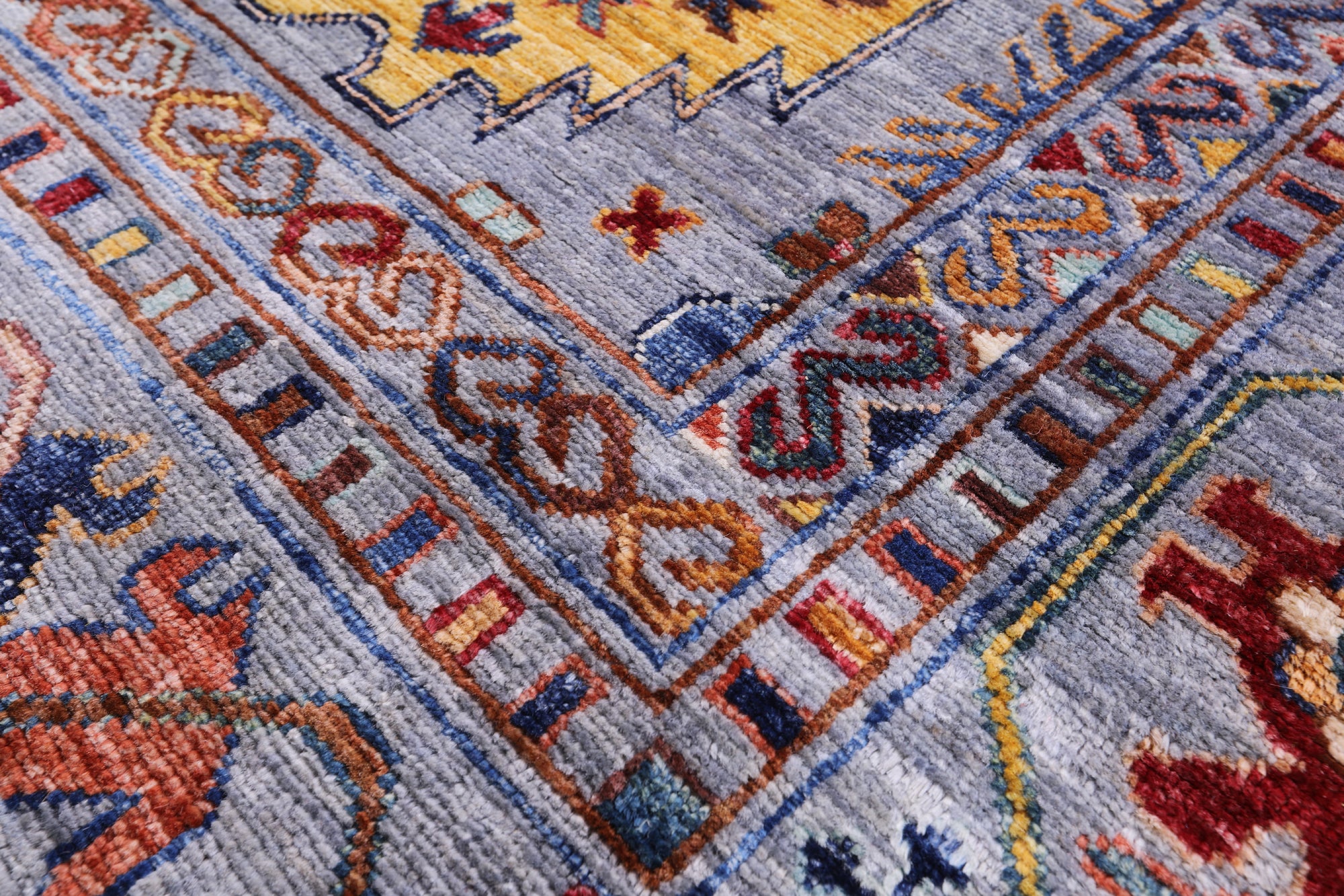 Turkmen Ersari Handmade Wool Rug - 8' 4" X 10' 4" - Golden Nile