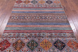 Khorjin Persian Gabbeh Hand Knotted Wool Rug - 5' 6" X 8' 4" - Golden Nile