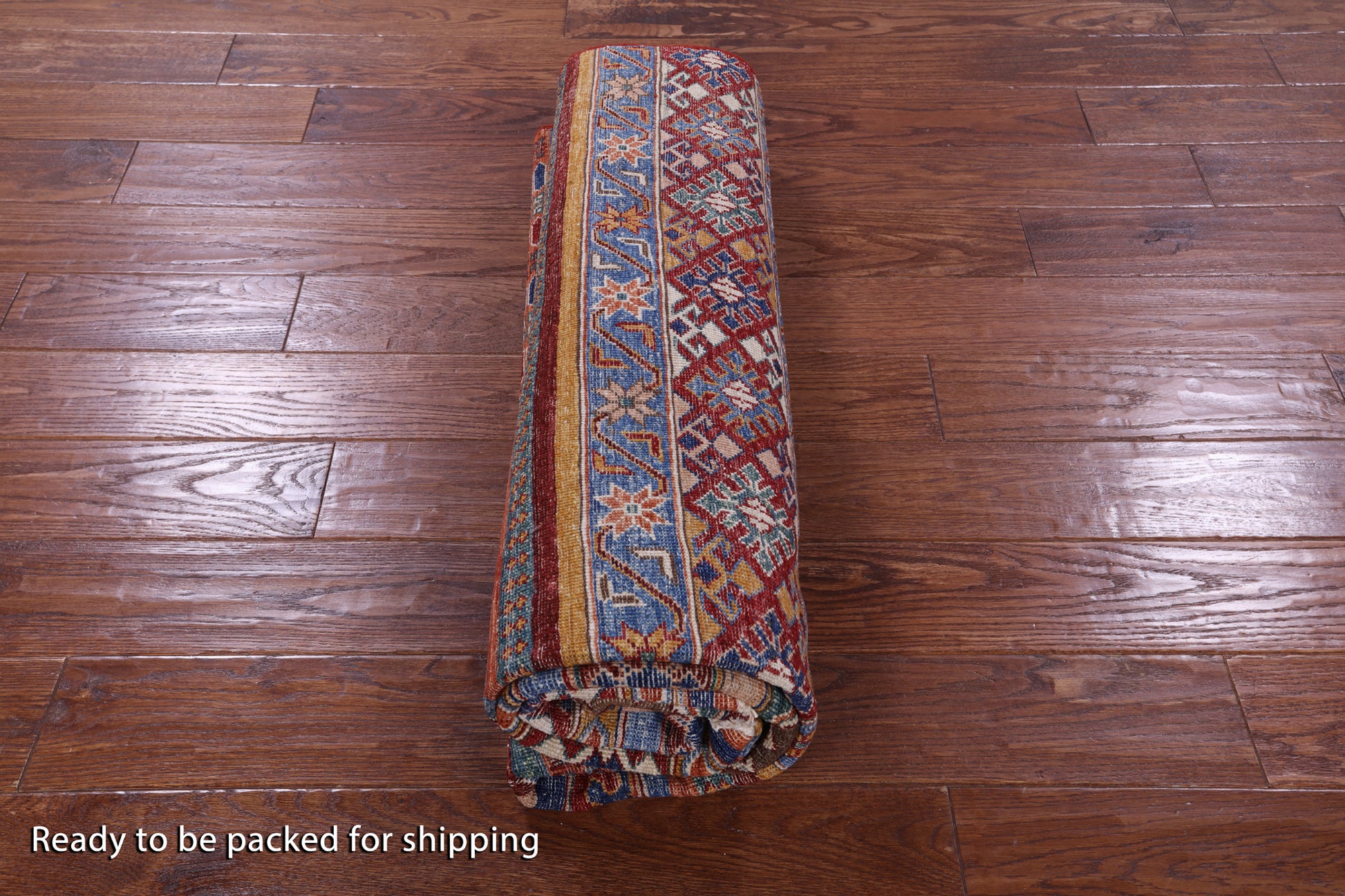 Khorjin Persian Gabbeh Hand Knotted Wool Rug - 5' 10" X 7' 9" - Golden Nile
