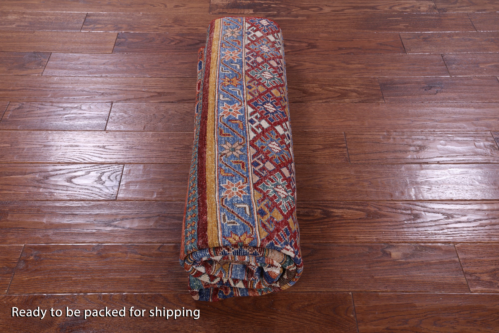 Khorjin Persian Gabbeh Hand Knotted Wool Rug - 5' 10" X 7' 9" - Golden Nile