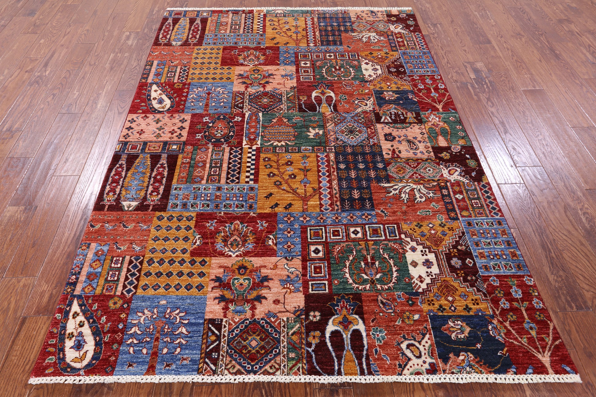 Super Kazak Handmade Wool Rug - 5' 9" X 8' 0" - Golden Nile