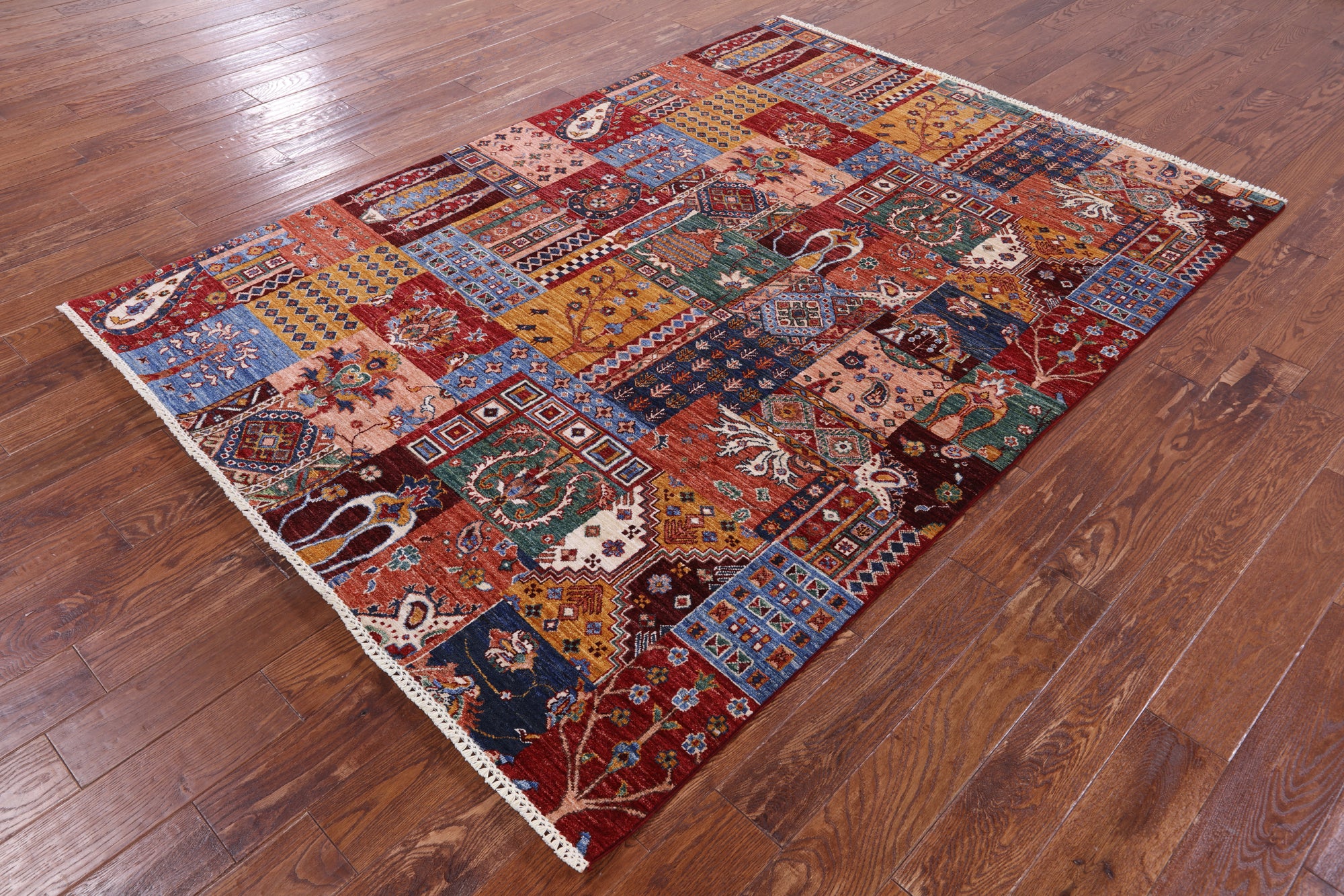 Super Kazak Handmade Wool Rug - 5' 9" X 8' 0" - Golden Nile