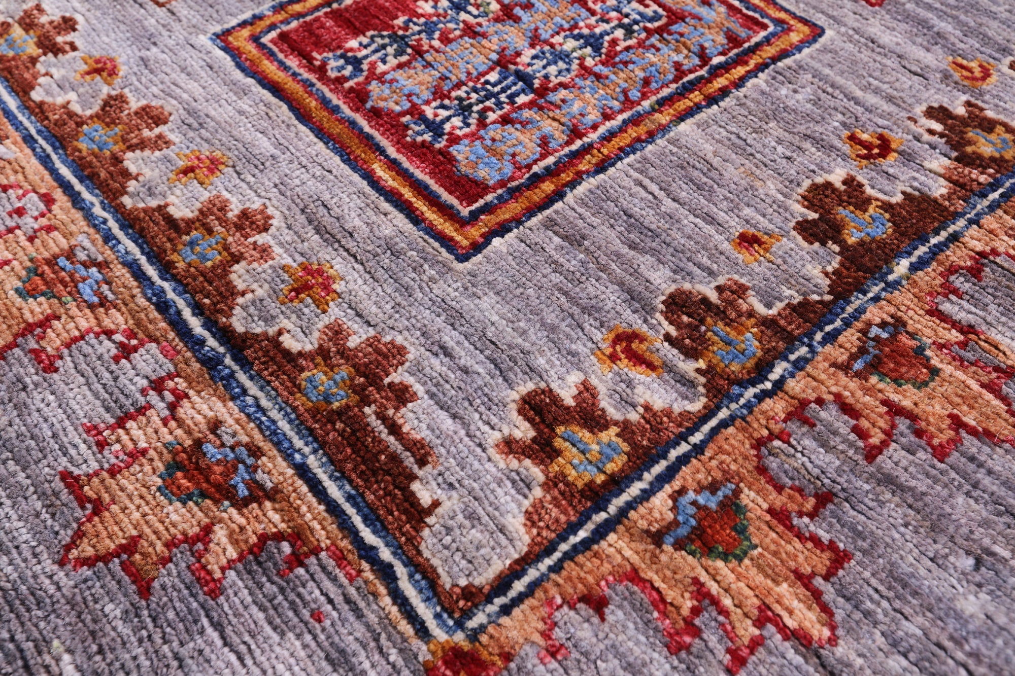 Garden Design Persian Hand Knotted Wool Rug - 6' 7" X 10' 3" - Golden Nile