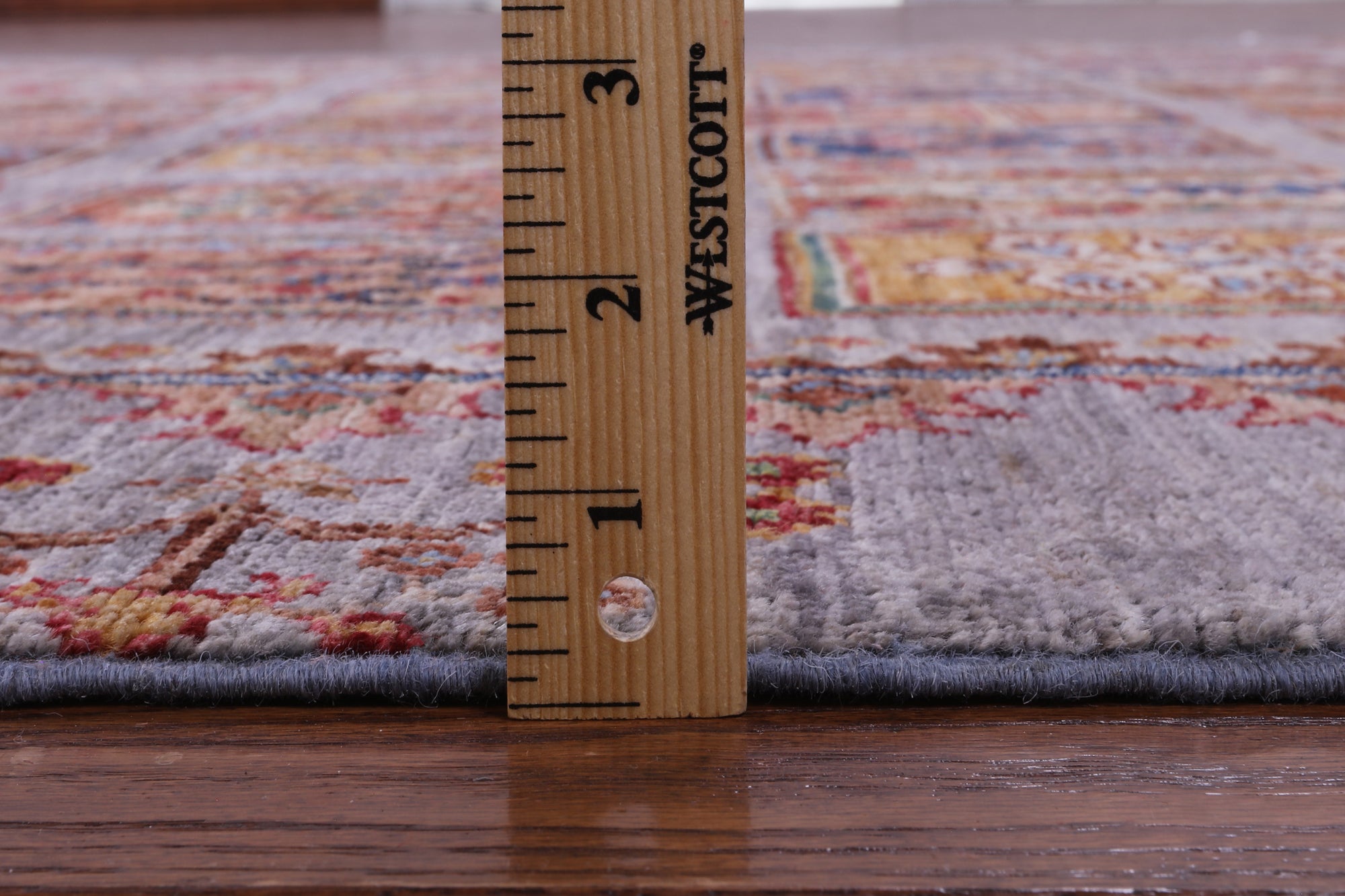 Garden Design Persian Hand Knotted Wool Rug - 6' 7" X 10' 3" - Golden Nile