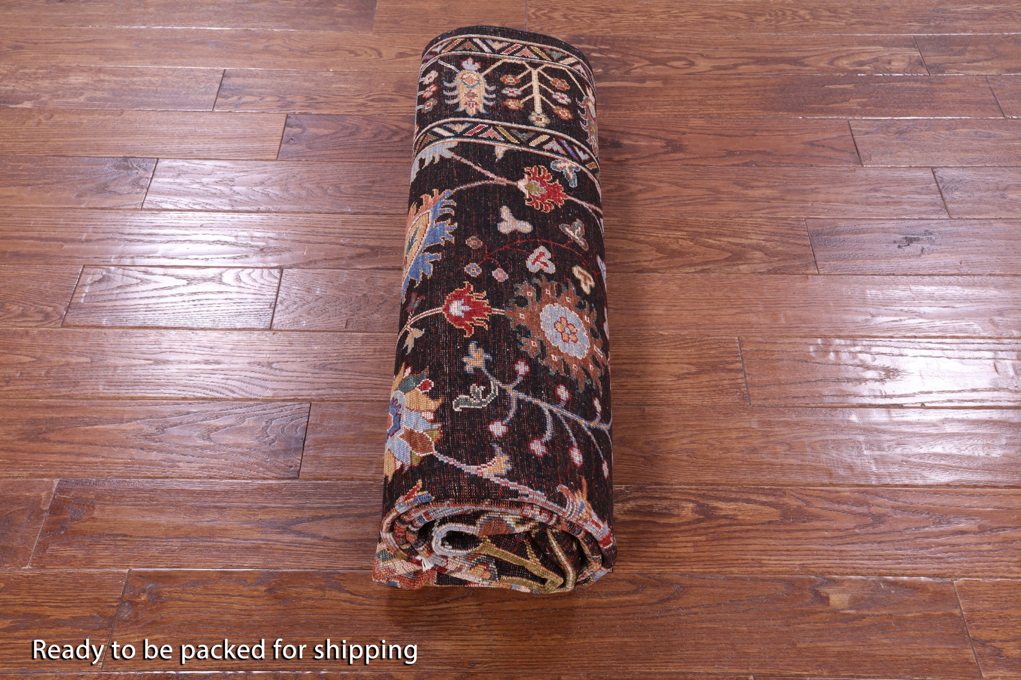 Brown Peshawar Hand Knotted Wool Rug - 6' 2" X 8' 10" - Golden Nile