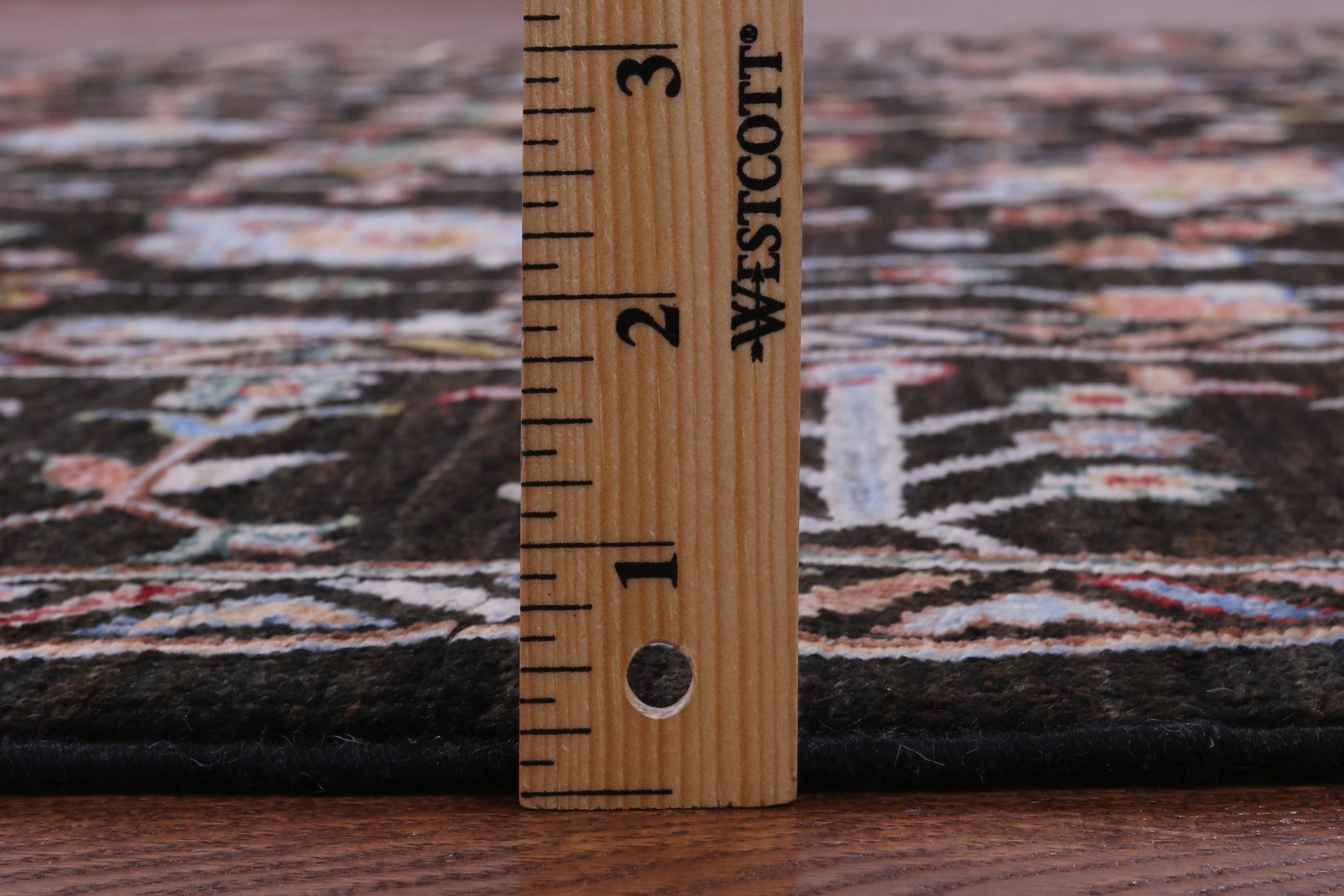 Brown Peshawar Hand Knotted Wool Rug - 6' 2" X 8' 10" - Golden Nile