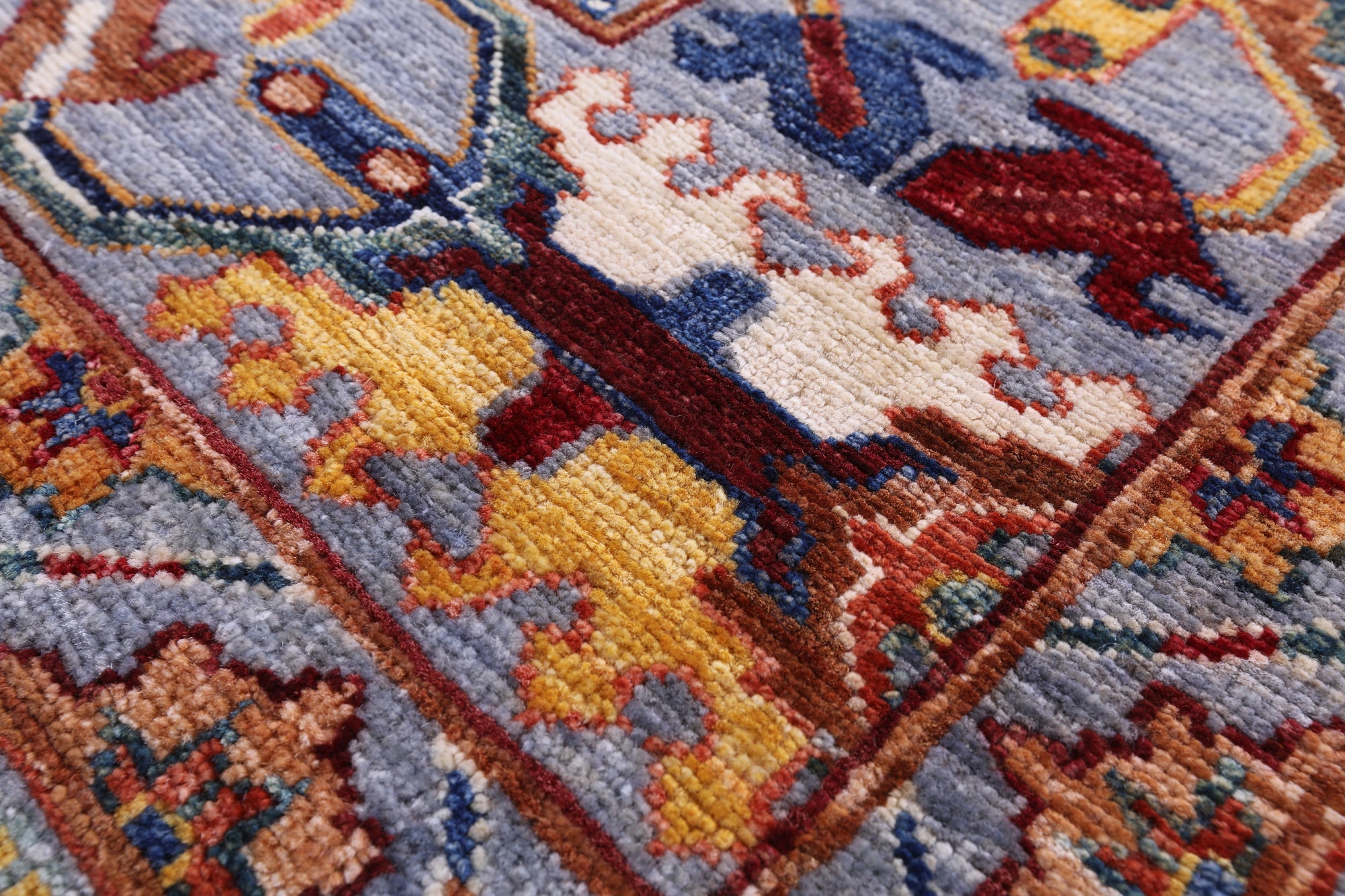 Persian Fine Serapi Hand Knotted Wool Rug - 5' 8" X 7' 7" - Golden Nile