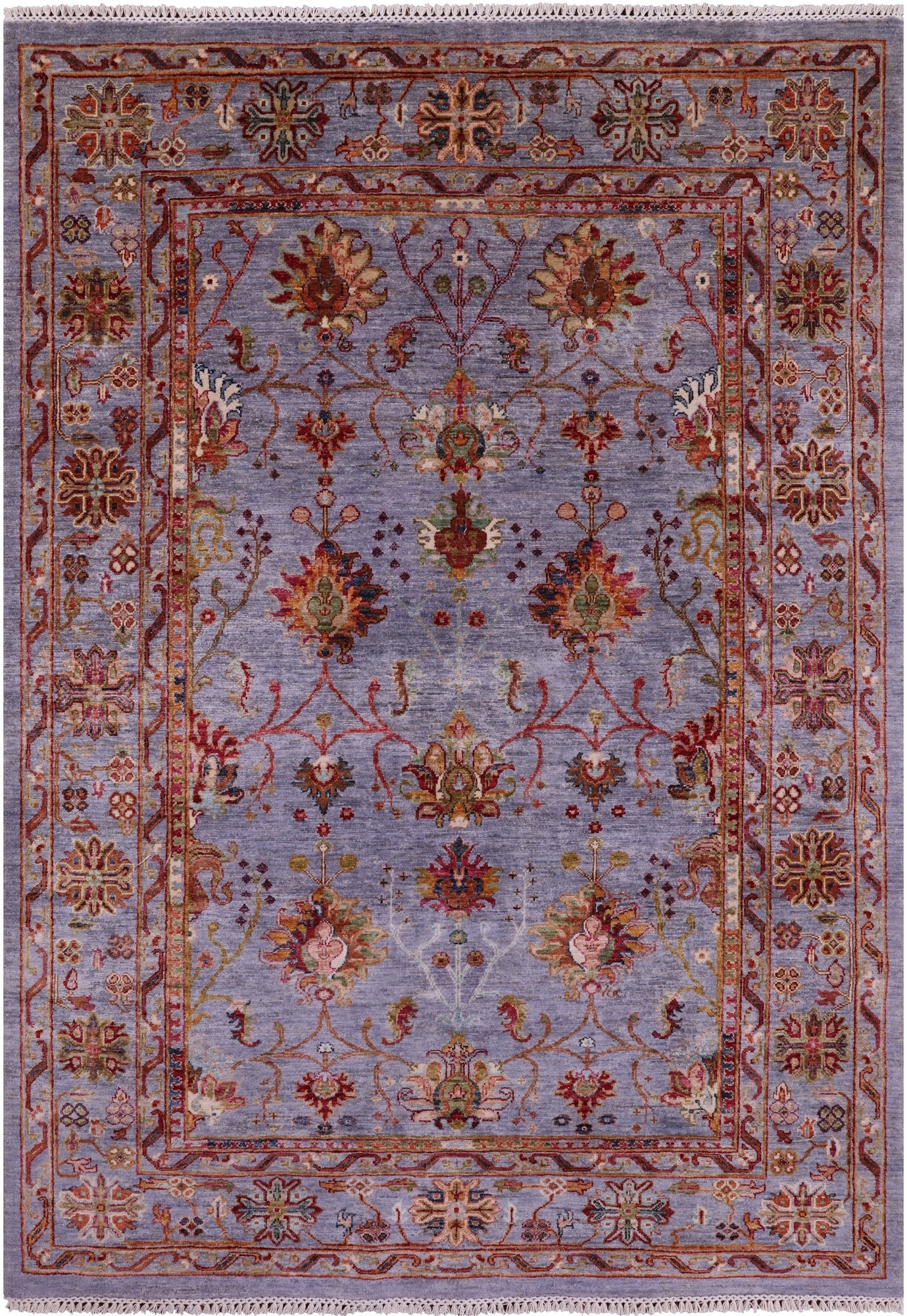 Persian Tabriz Hand Knotted Wool Rug - 5' 7" X 7' 10" - Golden Nile