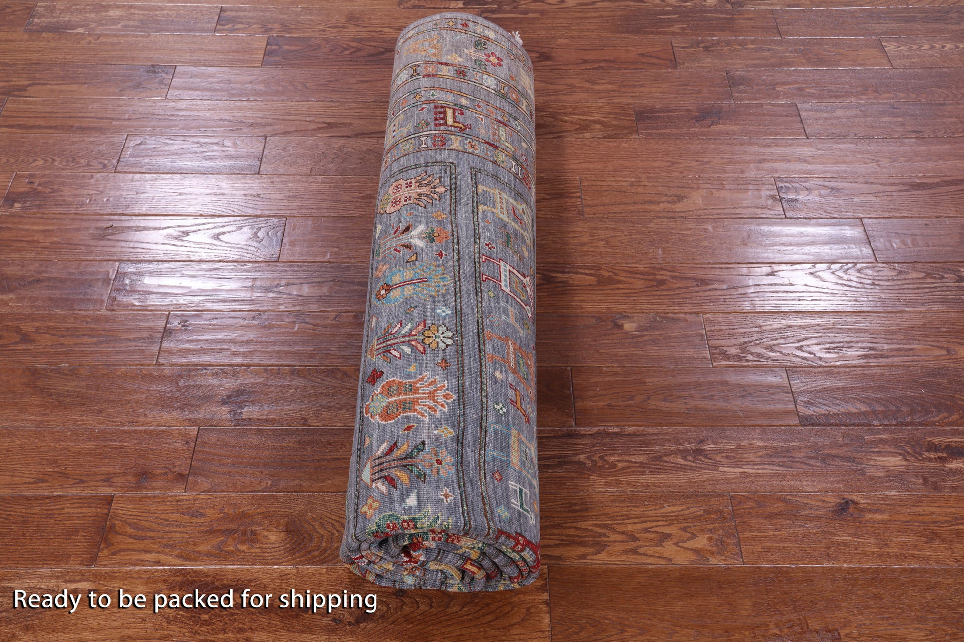 Tribal Persian Gabbeh Handmade Wool Rug - 8' 0" X 11' 4" - Golden Nile