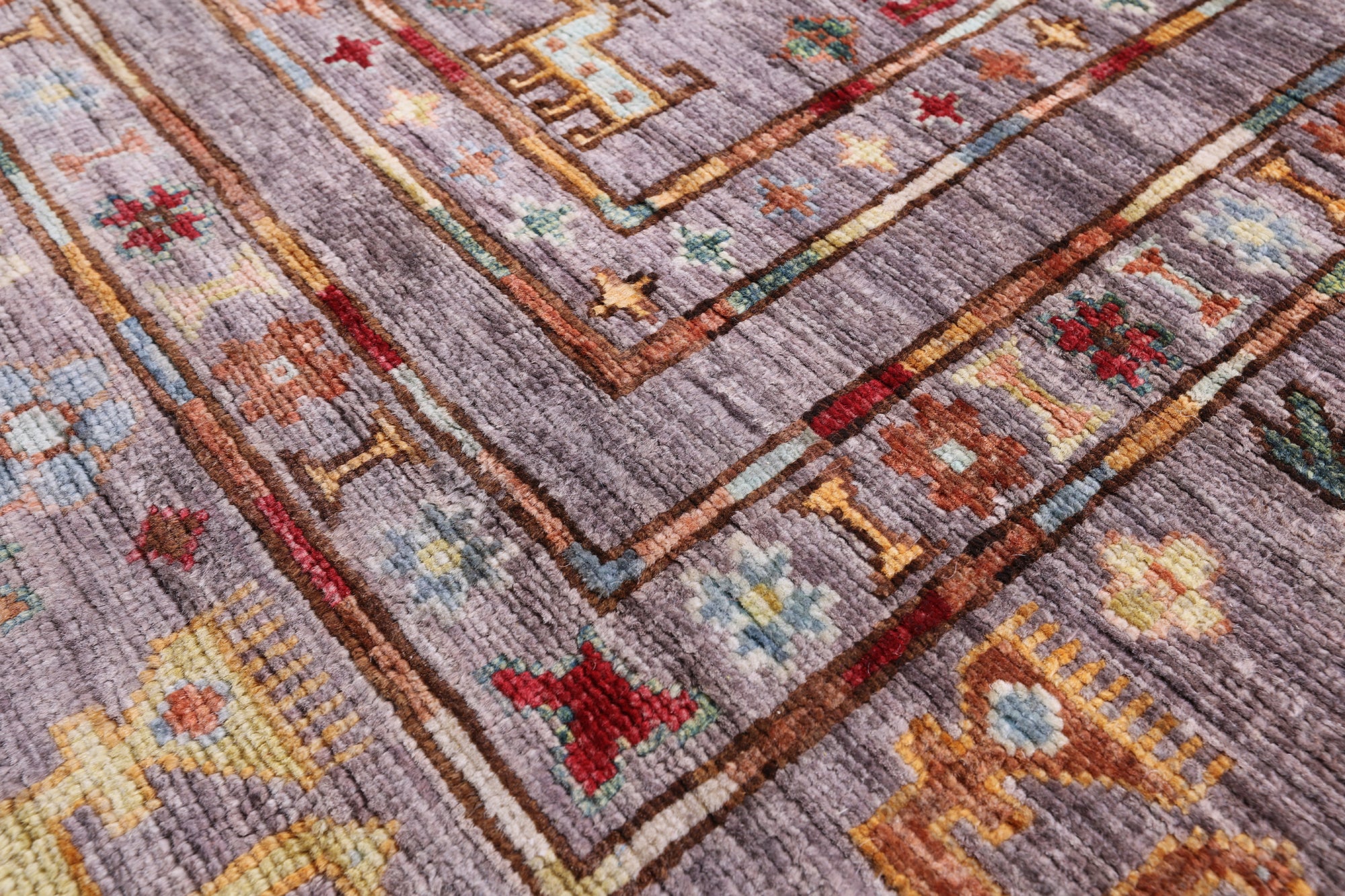 Tribal Persian Gabbeh Handmade Wool Rug - 8' 0" X 11' 4" - Golden Nile