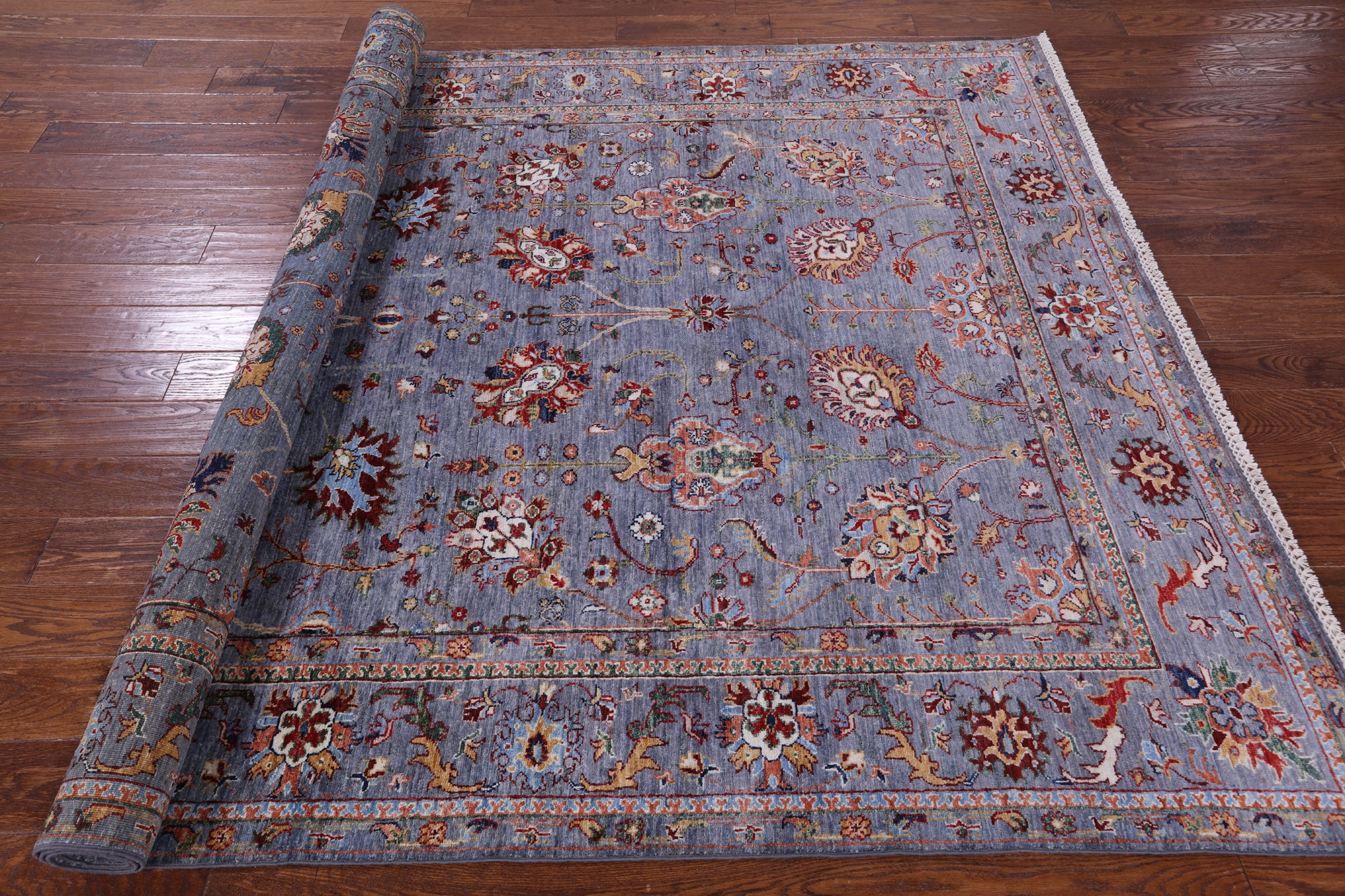Peshawar Hand Knotted Wool Rug - 6' 8" X 9' 9" - Golden Nile