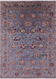 Peshawar Hand Knotted Wool Rug - 6' 8" X 9' 9" - Golden Nile