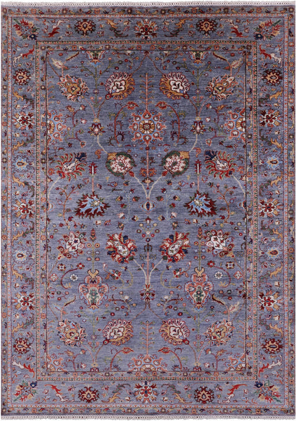Peshawar Hand Knotted Wool Rug - 6' 8" X 9' 9" - Golden Nile