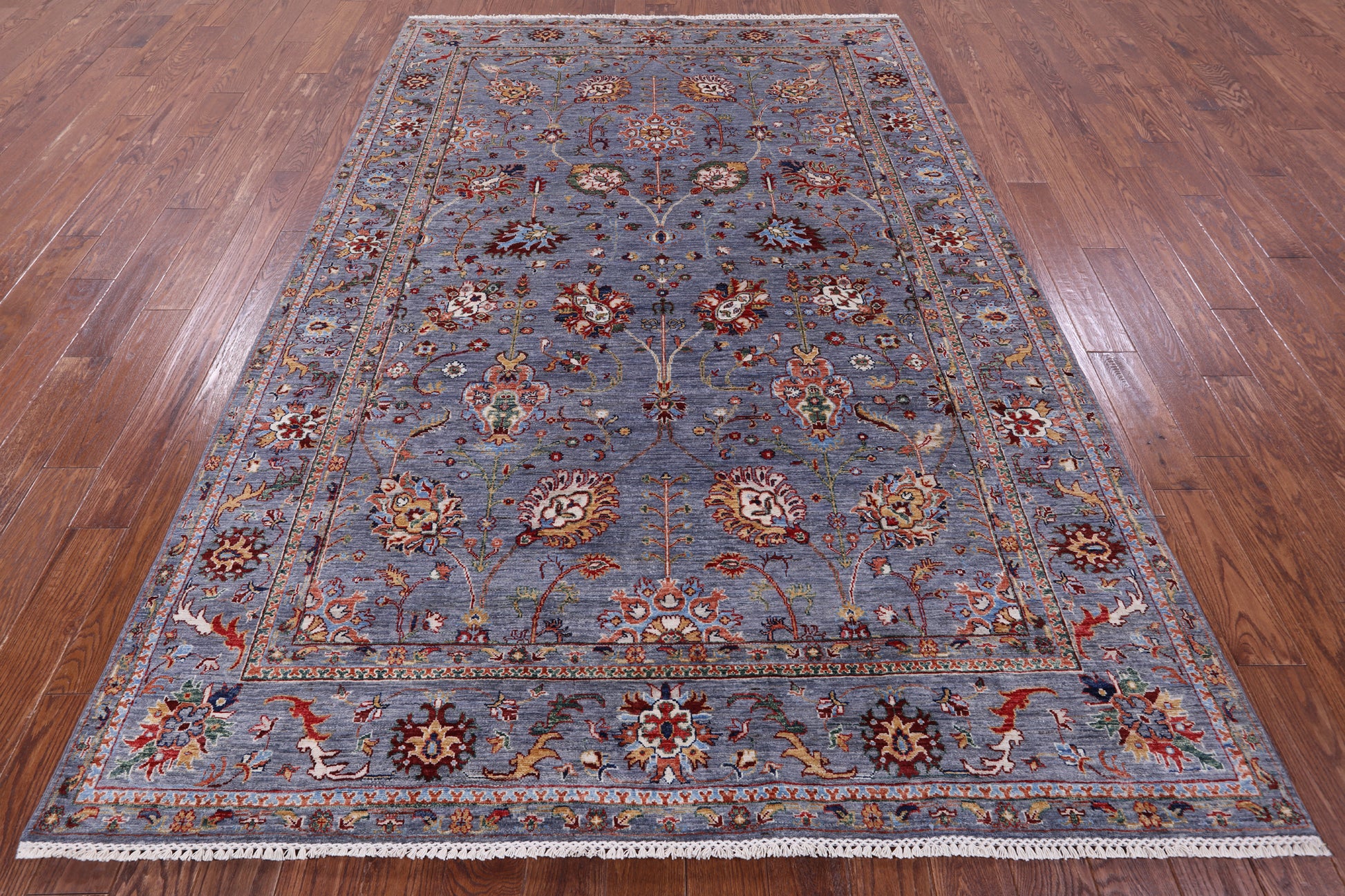 Peshawar Hand Knotted Wool Rug - 6' 8" X 9' 9" - Golden Nile
