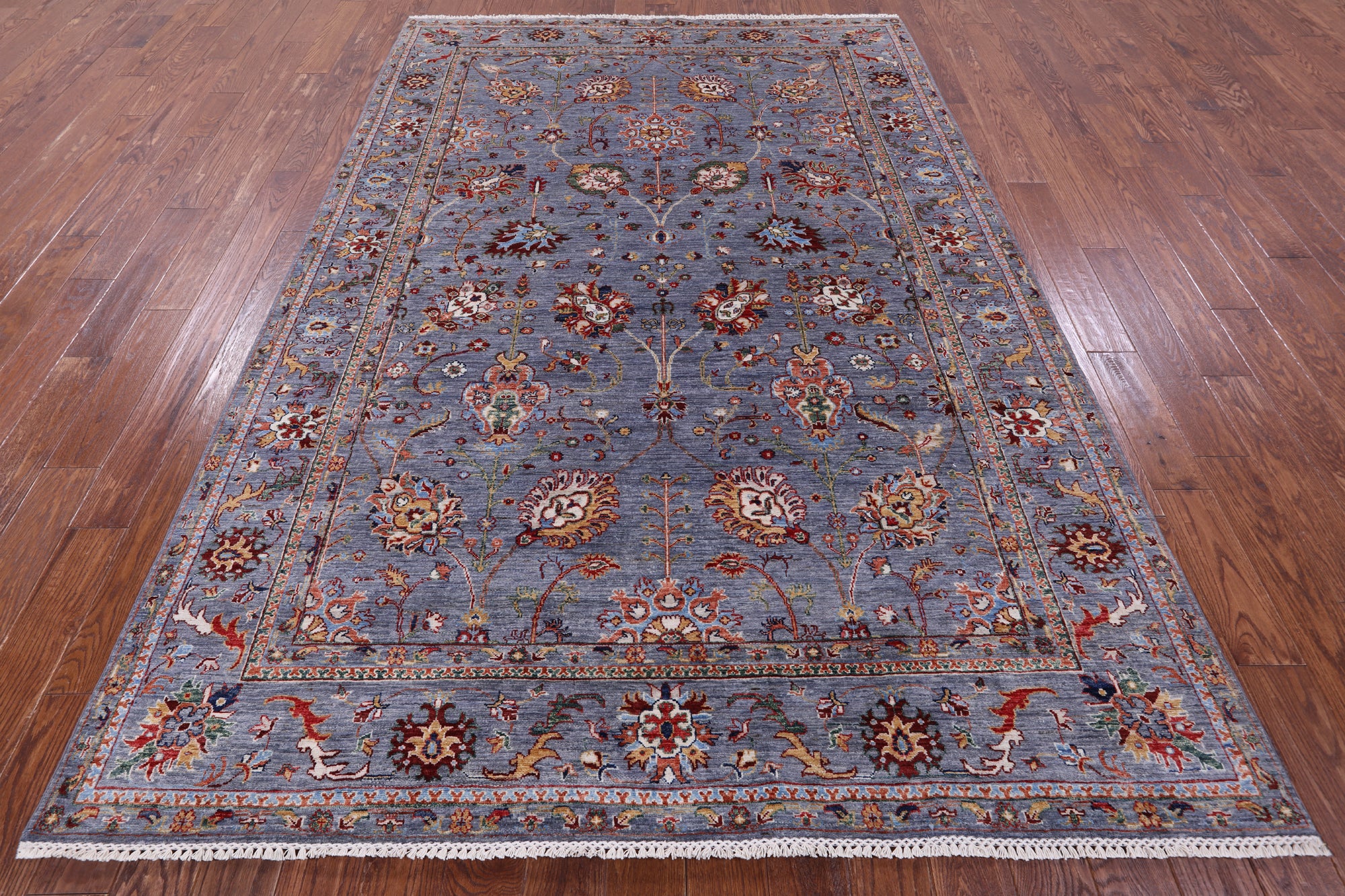 Peshawar Hand Knotted Wool Rug - 6' 8" X 9' 9" - Golden Nile