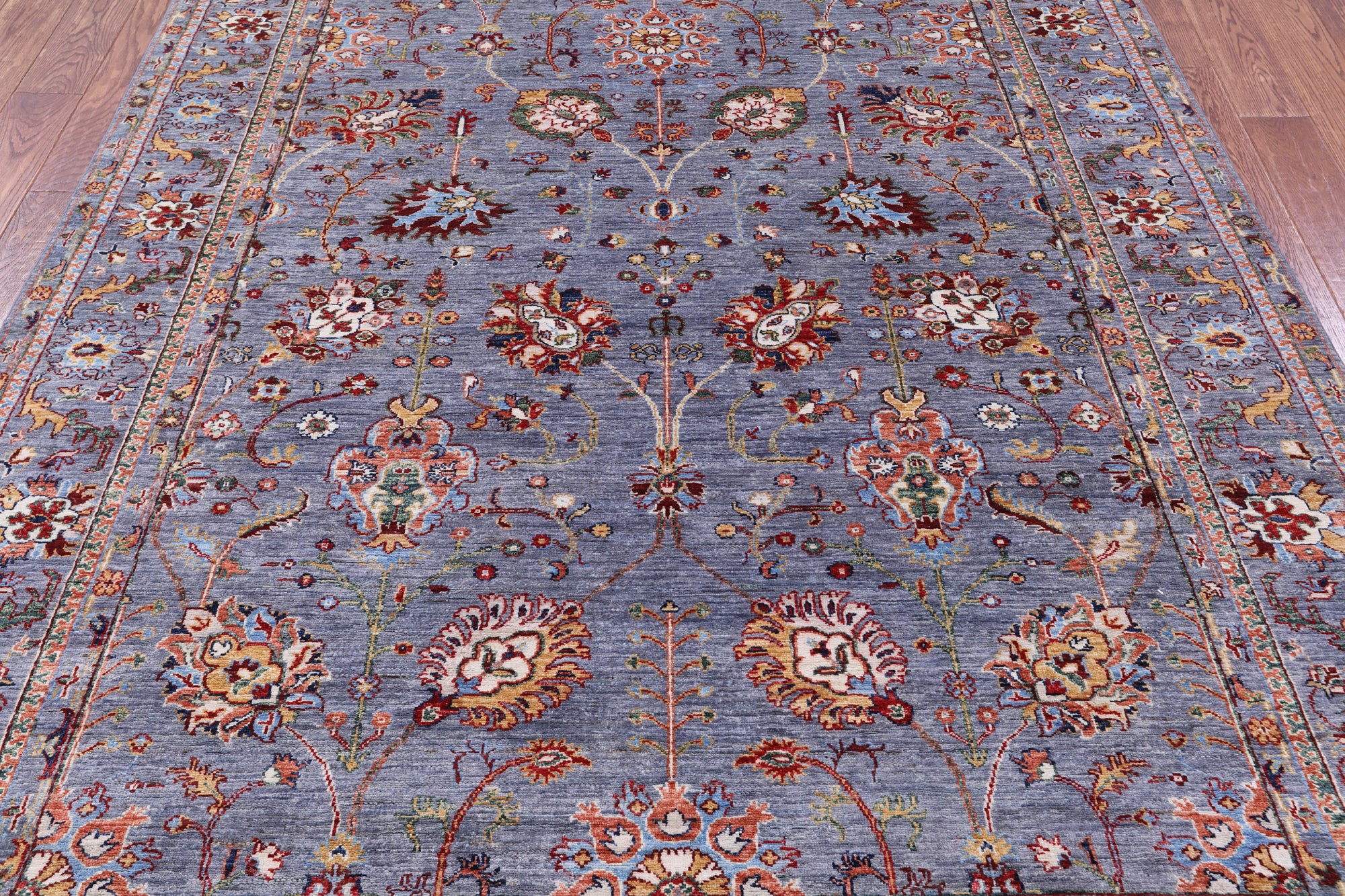 Peshawar Hand Knotted Wool Rug - 6' 8" X 9' 9" - Golden Nile