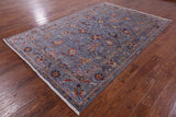 Peshawar Hand Knotted Wool Rug - 6' 8" X 9' 9" - Golden Nile