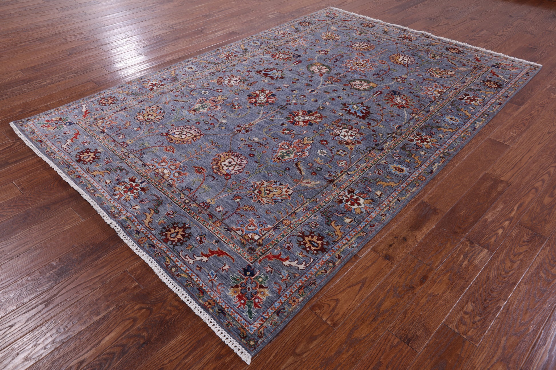 Peshawar Hand Knotted Wool Rug - 6' 8" X 9' 9" - Golden Nile