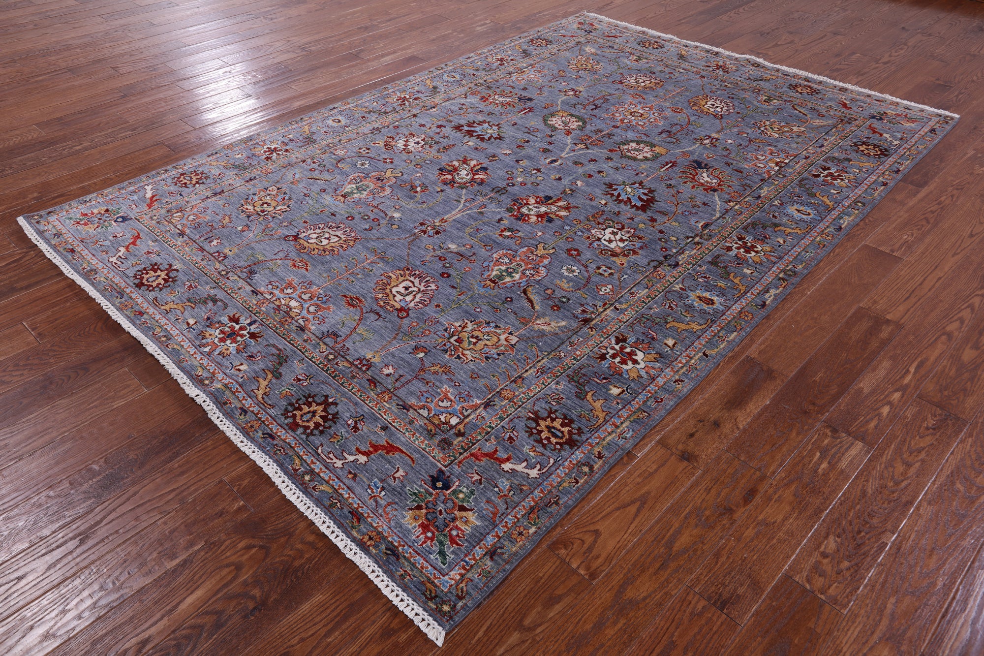 Peshawar Hand Knotted Wool Rug - 6' 8" X 9' 9" - Golden Nile
