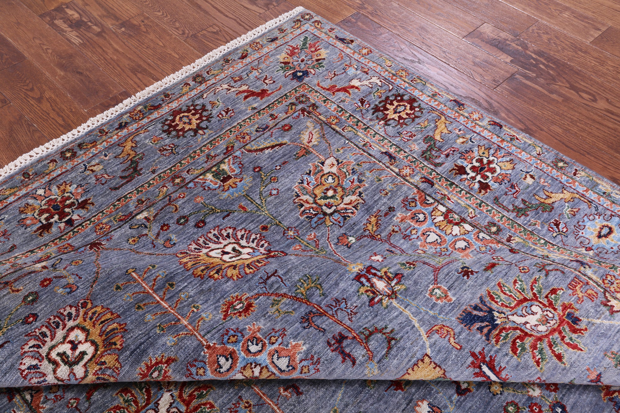 Peshawar Hand Knotted Wool Rug - 6' 8" X 9' 9" - Golden Nile