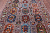 Turkmen Ersari Hand Knotted Wool Rug - 5' 10" X 8' 0" - Golden Nile