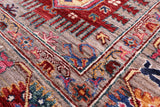 Turkmen Ersari Hand Knotted Wool Rug - 5' 10" X 8' 2" - Golden Nile