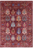 Tribal Persian Hand Knotted Wool Rug - 5' 7" X 8' 1" - Golden Nile