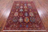 Tribal Persian Hand Knotted Wool Rug - 5' 7" X 8' 1" - Golden Nile