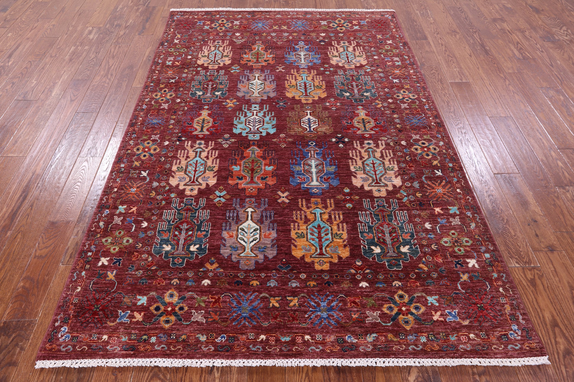 Tribal Persian Hand Knotted Wool Rug - 5' 7" X 8' 1" - Golden Nile