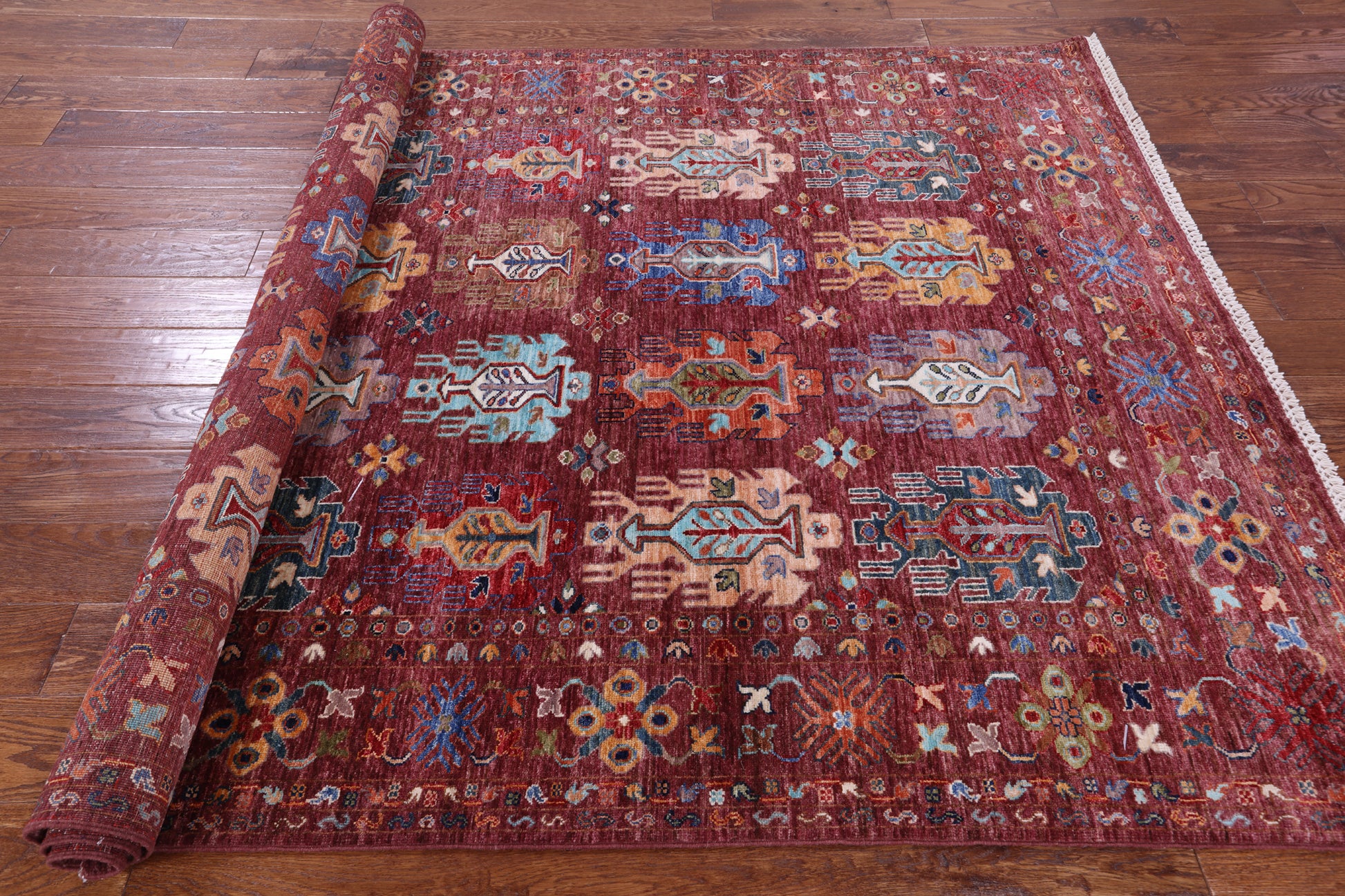 Tribal Persian Hand Knotted Wool Rug - 5' 7" X 8' 1" - Golden Nile
