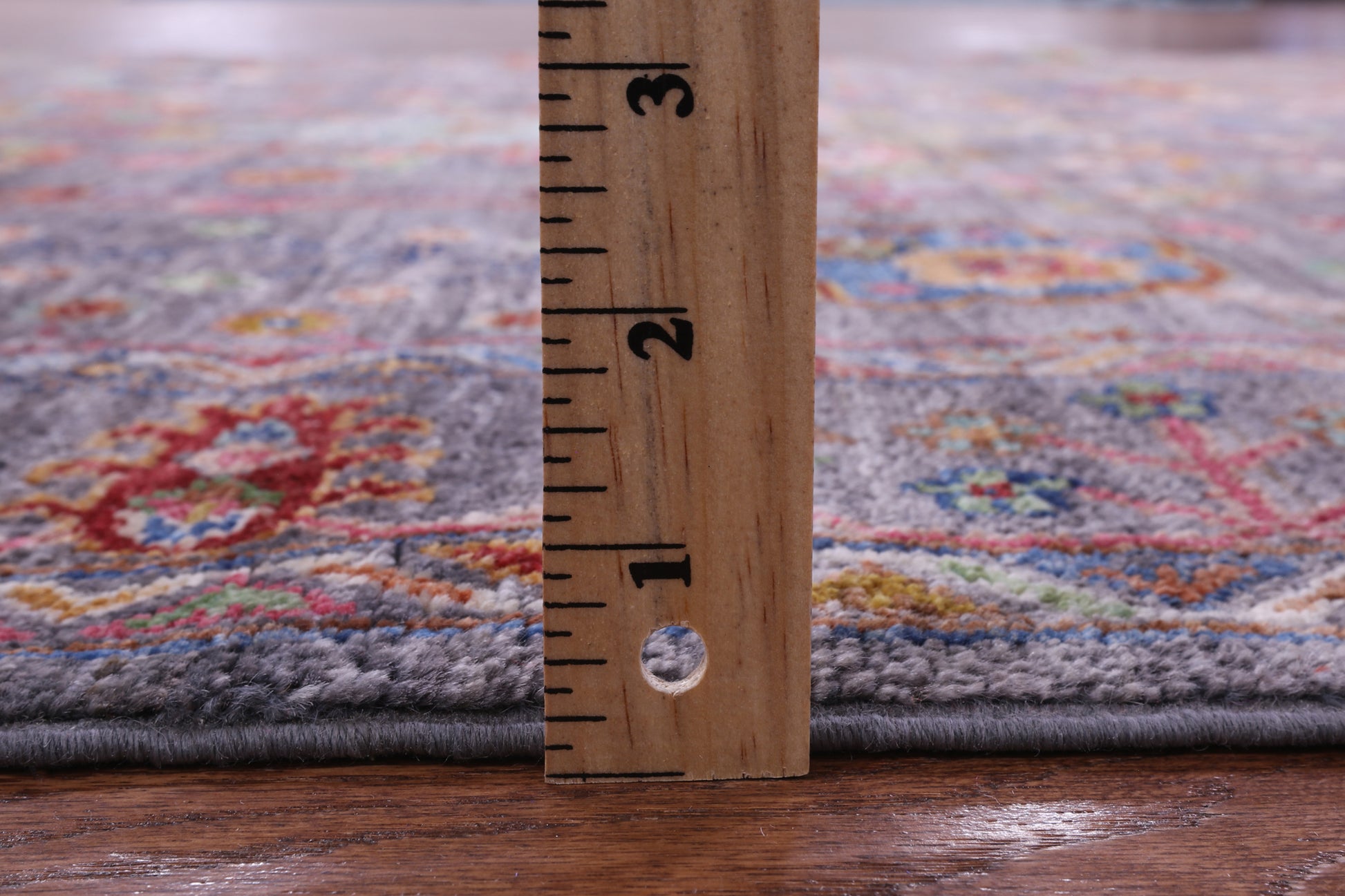 Grey Persian Tabriz Hand Knotted Wool Rug - 4' 11" X 6' 11" - Golden Nile