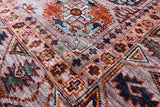 Grey Turkmen Ersari Hand Knotted Wool Rug - 5' 1" X 6' 6" - Golden Nile