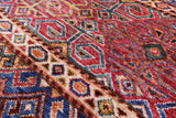 Khorjin Persian Gabbeh Hand Knotted Wool Rug - 4' 1" X 6' 0" - Golden Nile