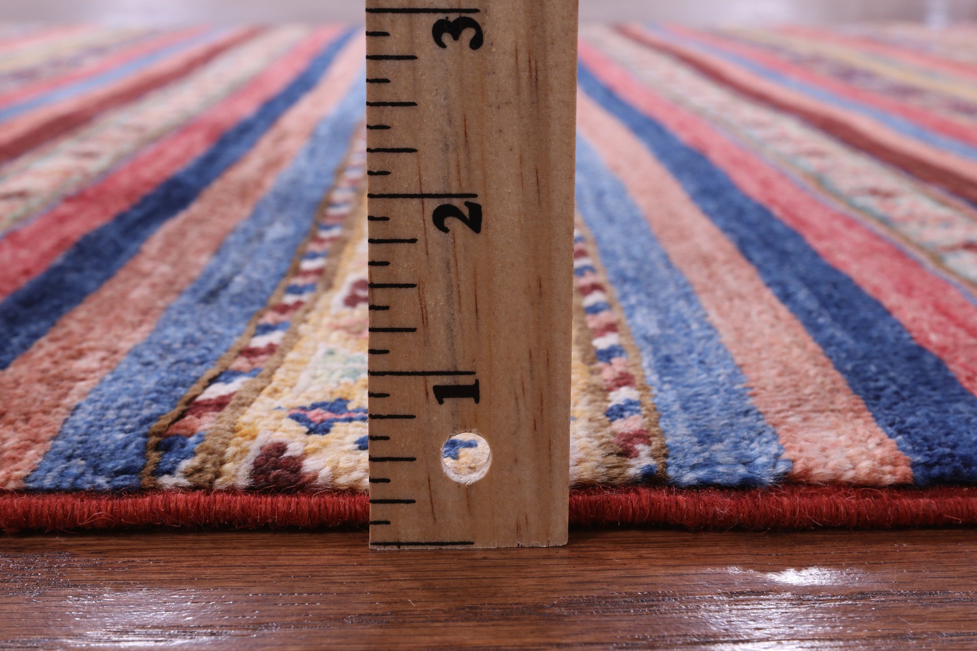 Khorjin Persian Gabbeh Hand Knotted Wool Rug - 4' 1" X 6' 0" - Golden Nile