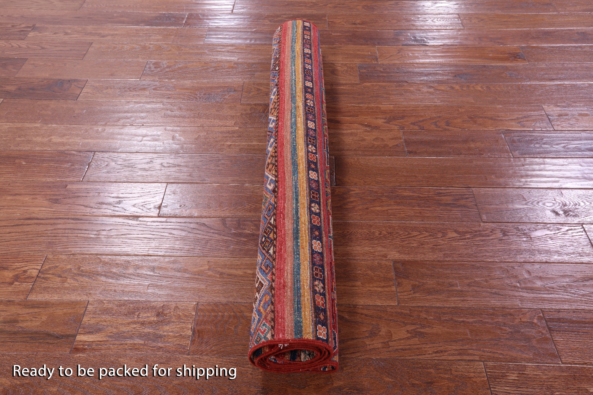 Khorjin Persian Gabbeh Hand Knotted Wool Rug - 4' 1" X 6' 0" - Golden Nile