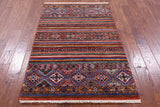 Khorjin Persian Gabbeh Hand Knotted Wool Rug - 3' 5" X 5' 4" - Golden Nile