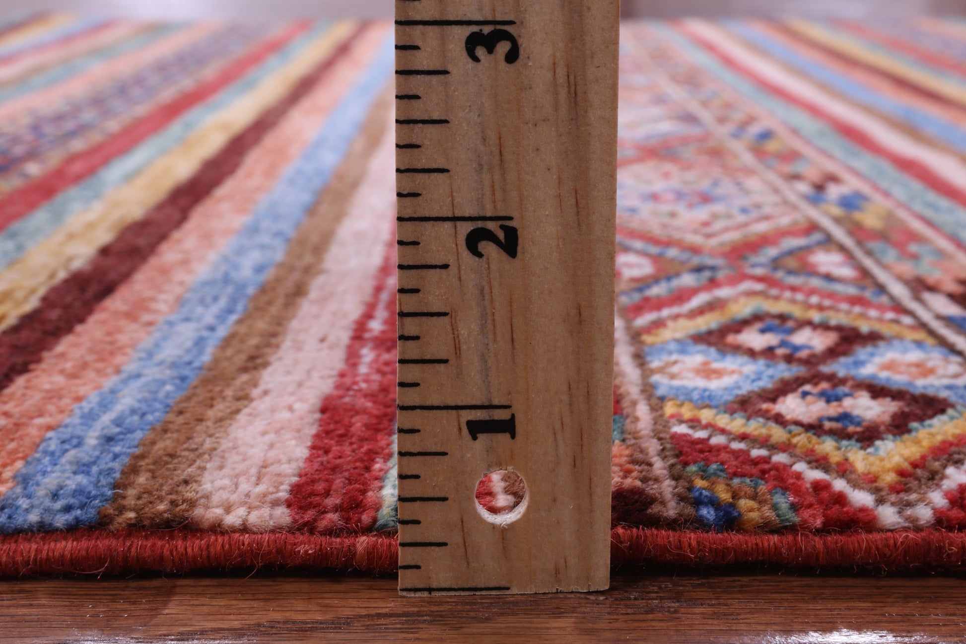 Khorjin Persian Gabbeh Hand Knotted Wool Rug - 3' 5" X 5' 4" - Golden Nile