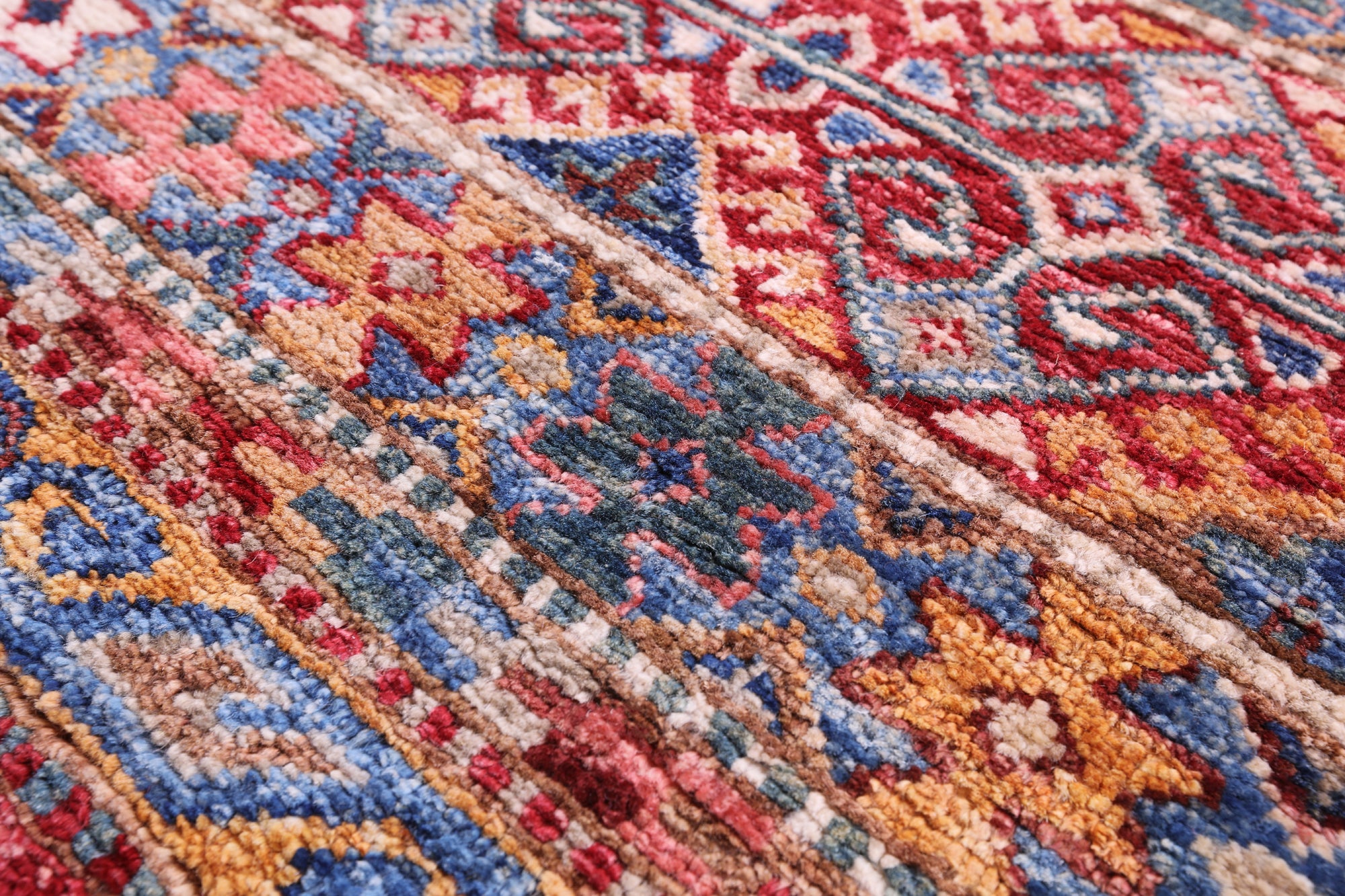 Khorjin Persian Gabbeh Hand Knotted Wool Runner Rug - 2' 8" X 9' 6" - Golden Nile