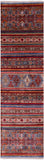 Khorjin Persian Gabbeh Hand Knotted Wool Runner Rug - 2' 8" X 9' 7" - Golden Nile