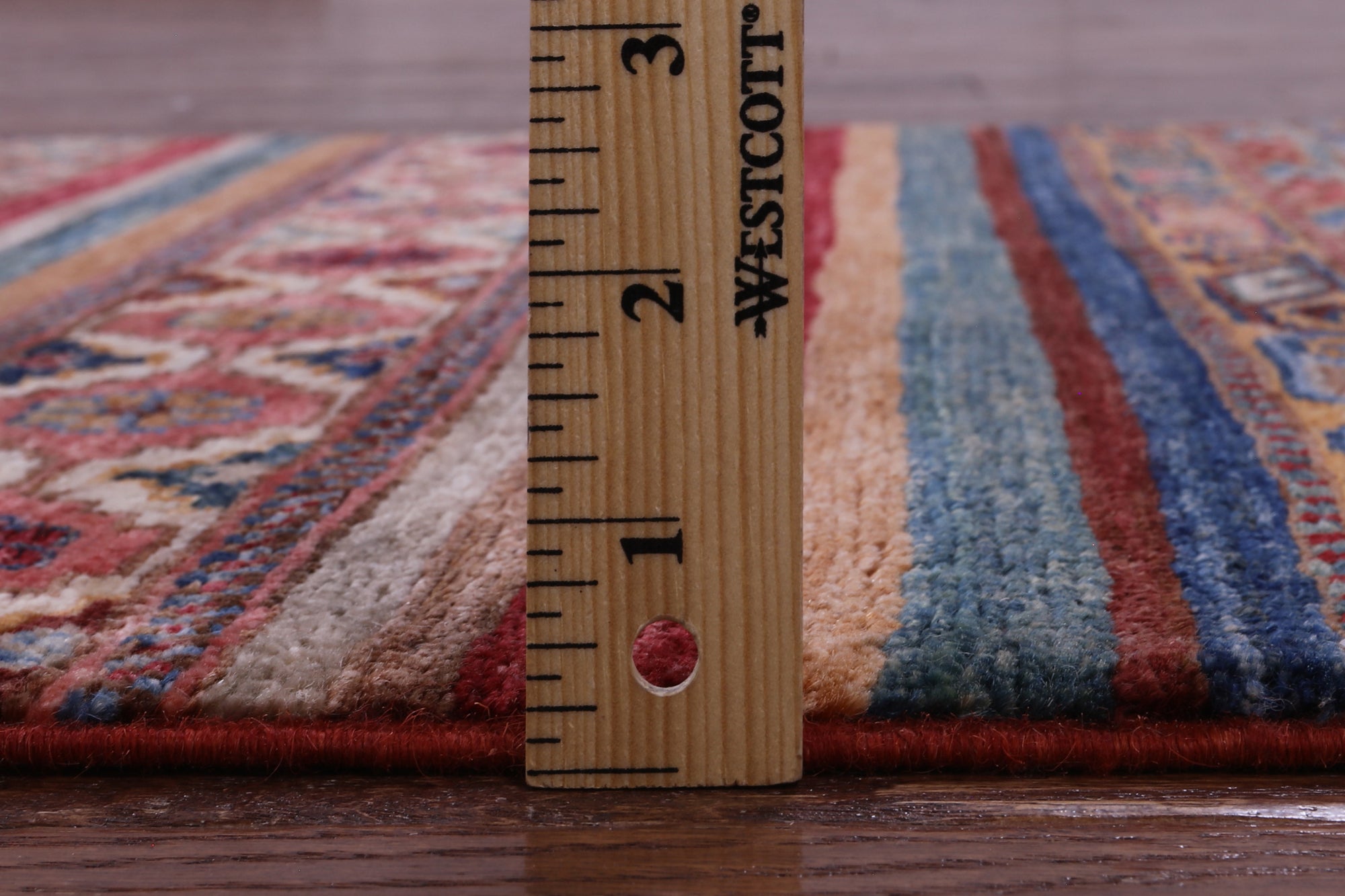 Khorjin Persian Gabbeh Hand Knotted Wool Runner Rug - 2' 8" X 9' 7" - Golden Nile