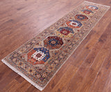 Turkmen Ersari Hand Knotted Wool Runner Rug - 2' 9" X 10' 1" - Golden Nile