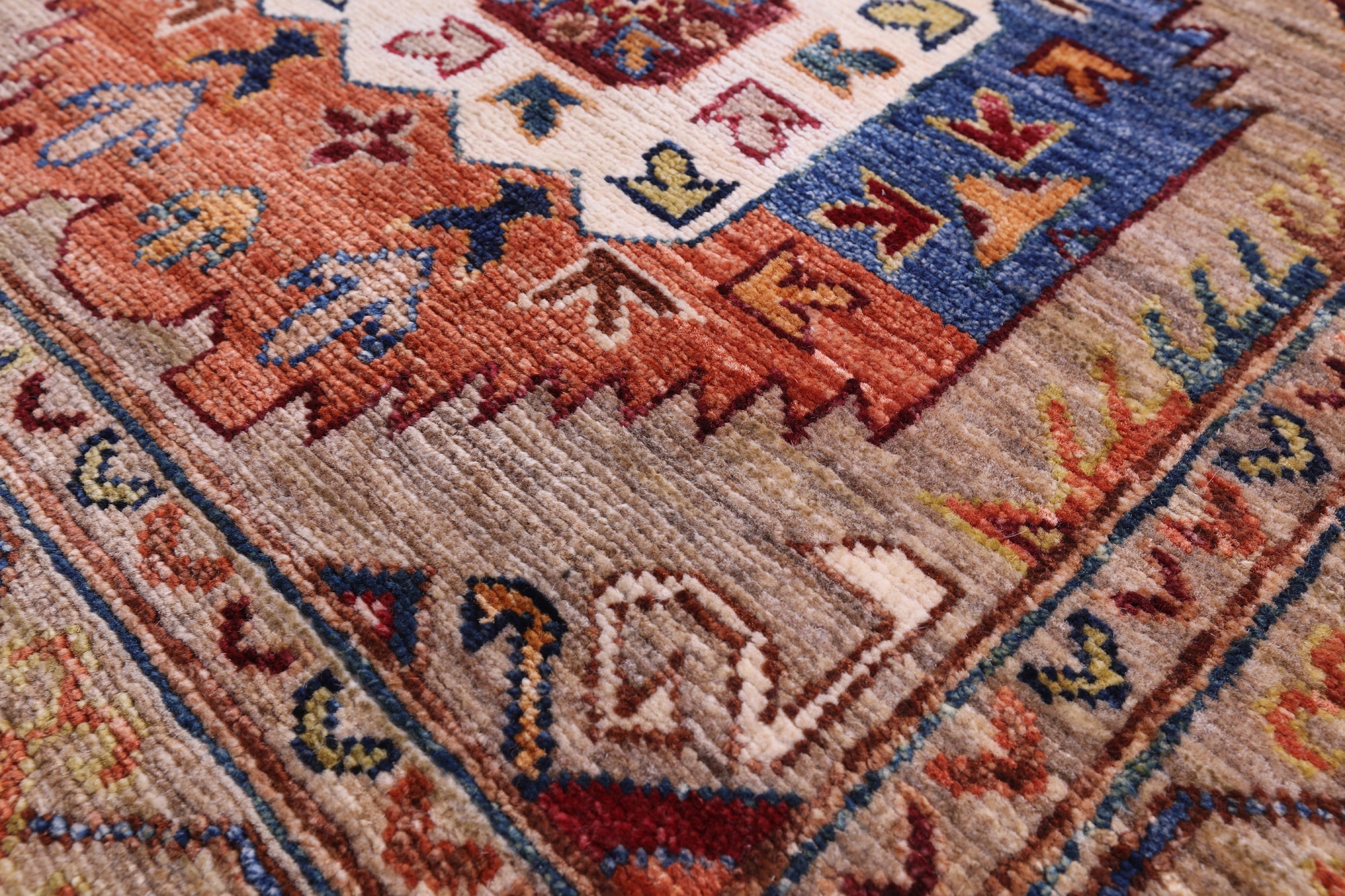 Turkmen Ersari Hand Knotted Wool Runner Rug - 2' 9" X 10' 1" - Golden Nile