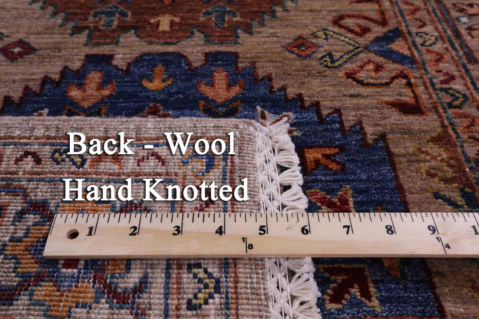 Turkmen Ersari Hand Knotted Wool Runner Rug - 2' 9" X 10' 1" - Golden Nile