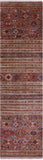 Khorjin Persian Gabbeh Hand Knotted Wool Runner Rug - 2' 8" X 10' 0" - Golden Nile