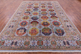 Turkmen Ersari Hand Knotted Wool Rug - 8' 10" X 11' 11" - Golden Nile