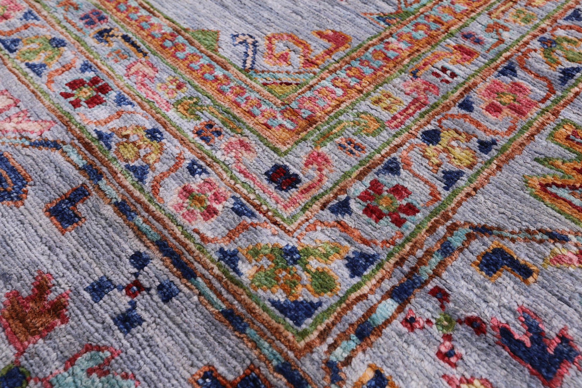 Turkmen Ersari Hand Knotted Wool Rug - 8' 10" X 11' 11" - Golden Nile