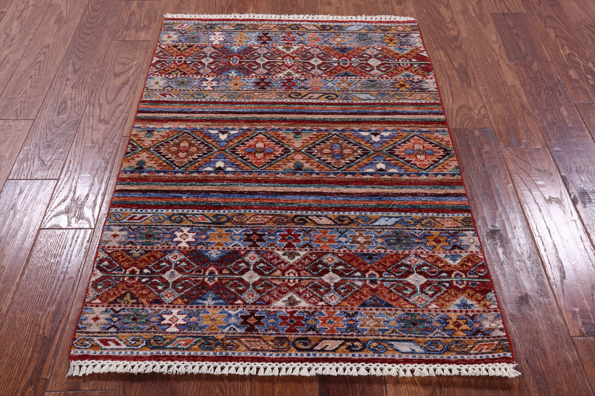 Khorjin Persian Gabbeh Hand Knotted Wool Rug - 2' 10" X 4' 0" - Golden Nile